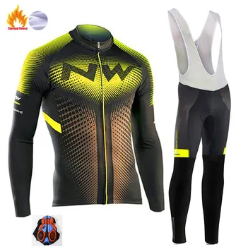 

2018 Northwave Pro Team Winter Cycling Clothing Breathable Ropa Ciclismo Long Sleeve MTB Bicycle Clothing Outdoor Sport Clothes