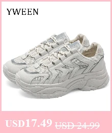 YWEEN/женские кроссовки на платформе; сезон весна; женские повседневные кроссовки на танкетке; удобная женская обувь, увеличивающая рост