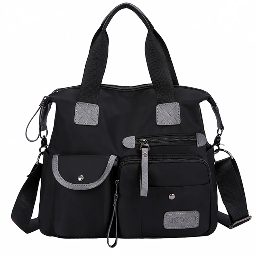 PUIMENTIUA холщовые дорожные сумки, вместительный рюкзак для путешествий, сумки для путешествий, ручные сумки для багажа, дропшиппинг - Цвет: Черный