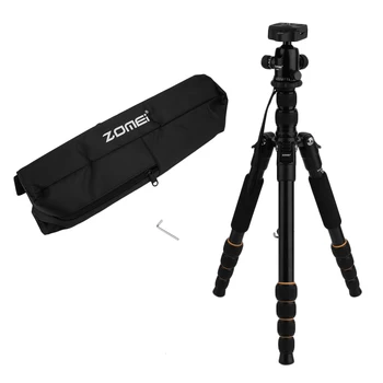 

Zomei Q666 Portable Professional Lightweight DSLR Camera Camcorder Tripod Ball Head Bracket Stand For Travel