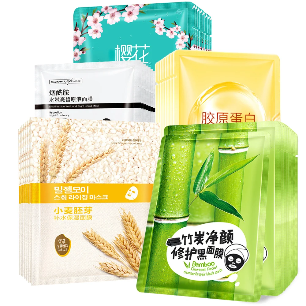 

Natural Smooth Moisturizing Face Mask Oil Control Hydrating Facial Mask Nourishing Shrink Pores Peel Mask Whitening Skin Care