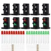 JTD25 10 sets O Scale Target Faces With 2 LEDs 1:43 Railway Dwarf Signal 2 Aspects