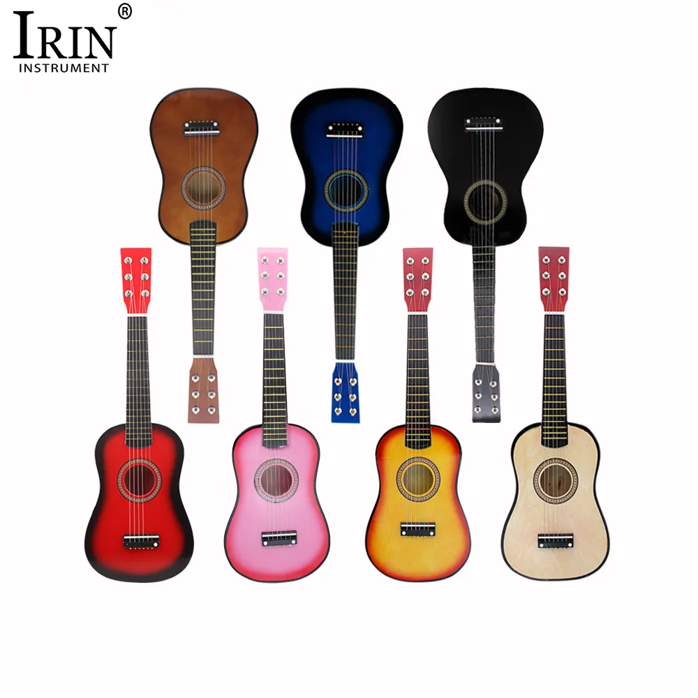 IRIN 23 дюймов липа 12 ладов 6 струн Акустическая гитара детская практика для студентов/детей/начинающих Бесплатные палочки и струны