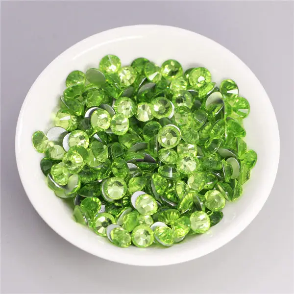07Peridot Блестящие кристаллы не горячей фиксации стразы для дизайна ногтей украшения многоцветные стеклянные ювелирные украшения с кристаллами для ногтей/одежды DIY SS3-SS30 - Цвет: 07Peridot