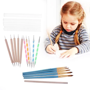 

Pack of 24 Multifunctional High Quality Useful Assorted Pottery Clay Sculpting Tools Set for Students Artists DIY Crafts