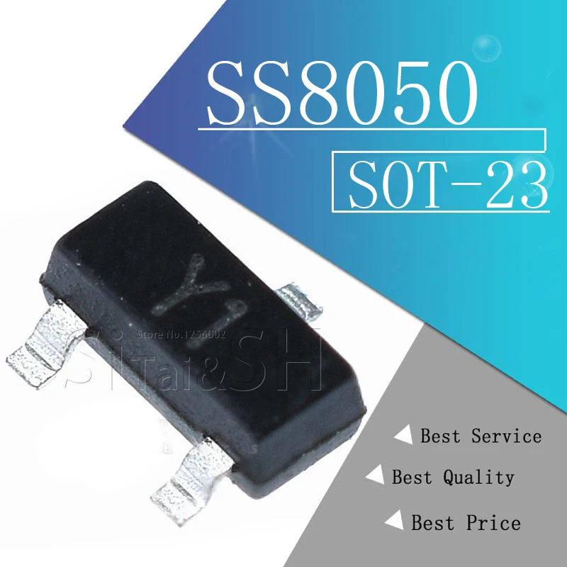 100 шт. SS8050 SOT23 MMBT8050 SOT MMBT8050LT1G SMD Y1 SOT-23 Новый транзистор | Электронные компоненты и