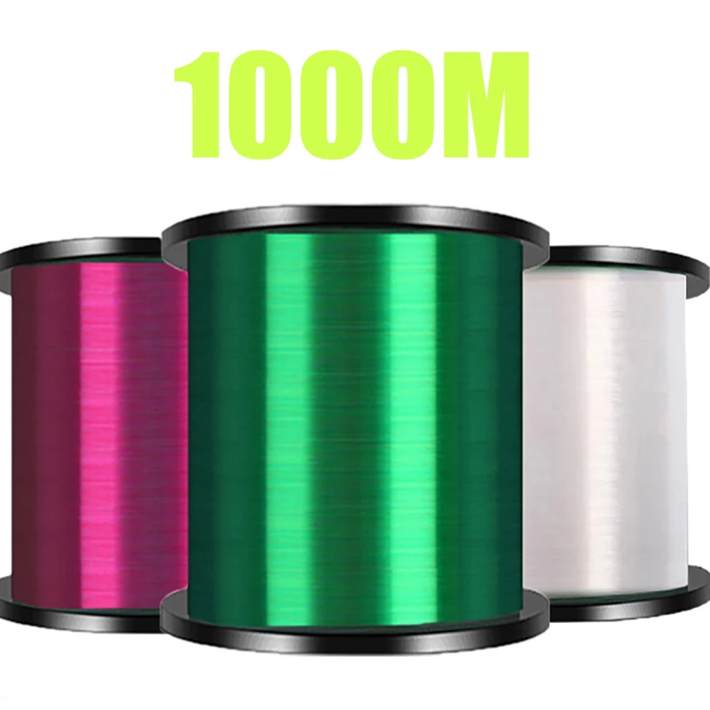 1000M Nylon Fishing Line Super Strong Monofilament line fluorocarbon coated Japanese Material Saltwater Carp leader | Спорт и