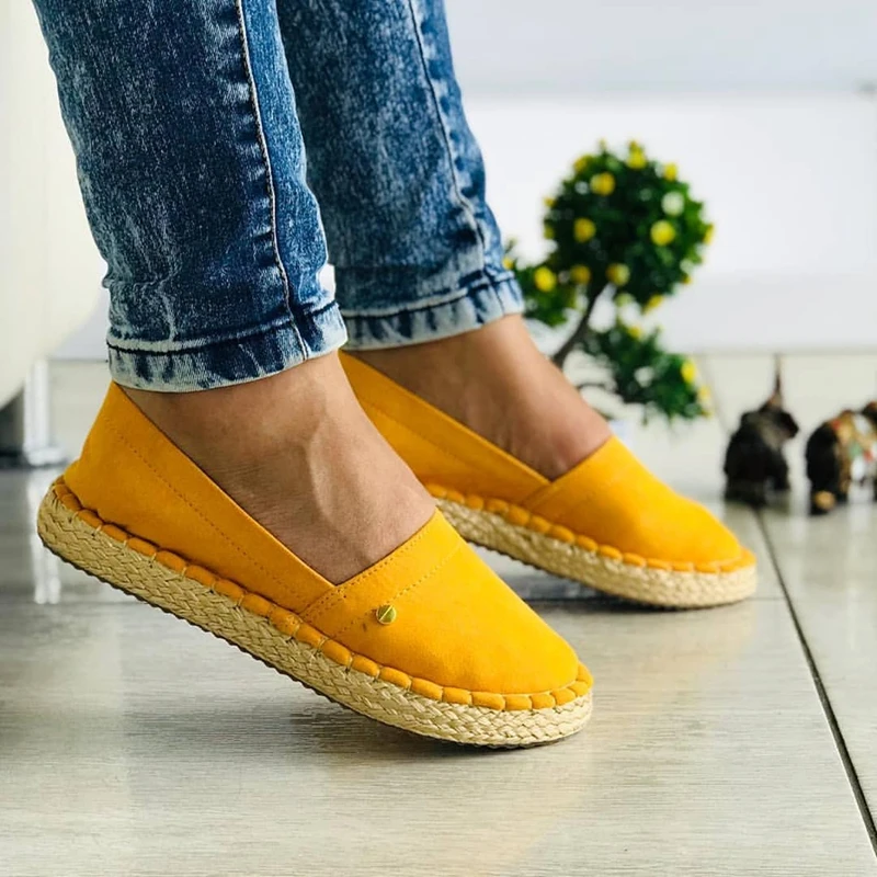 

LOOZYKIT Espadrilles Shoes Woman Flats Ladies Casula Loafers Moccasins Loafers Slip On Ballet Flats Driving Shoes Zapatos Mujer