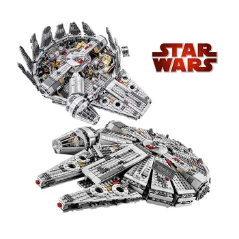 

NEW Star Millennium 79211 Falcon Figures Wars Building Blocks Harmless Bricks Enlighten Fit Compatible Lepining Starwars Toys