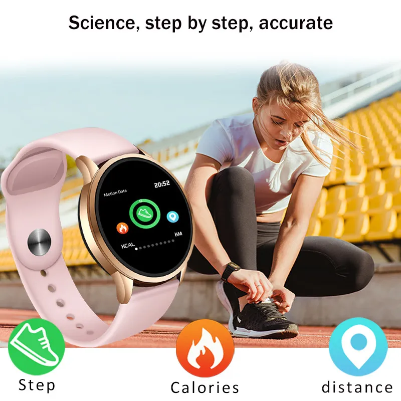 

LIGE Fitness Tracker IP67 Waterproof Smart Watch Screen Heart Rate Monitor Pedometer Smart Bracelet OLED Bluetooth Women Watch