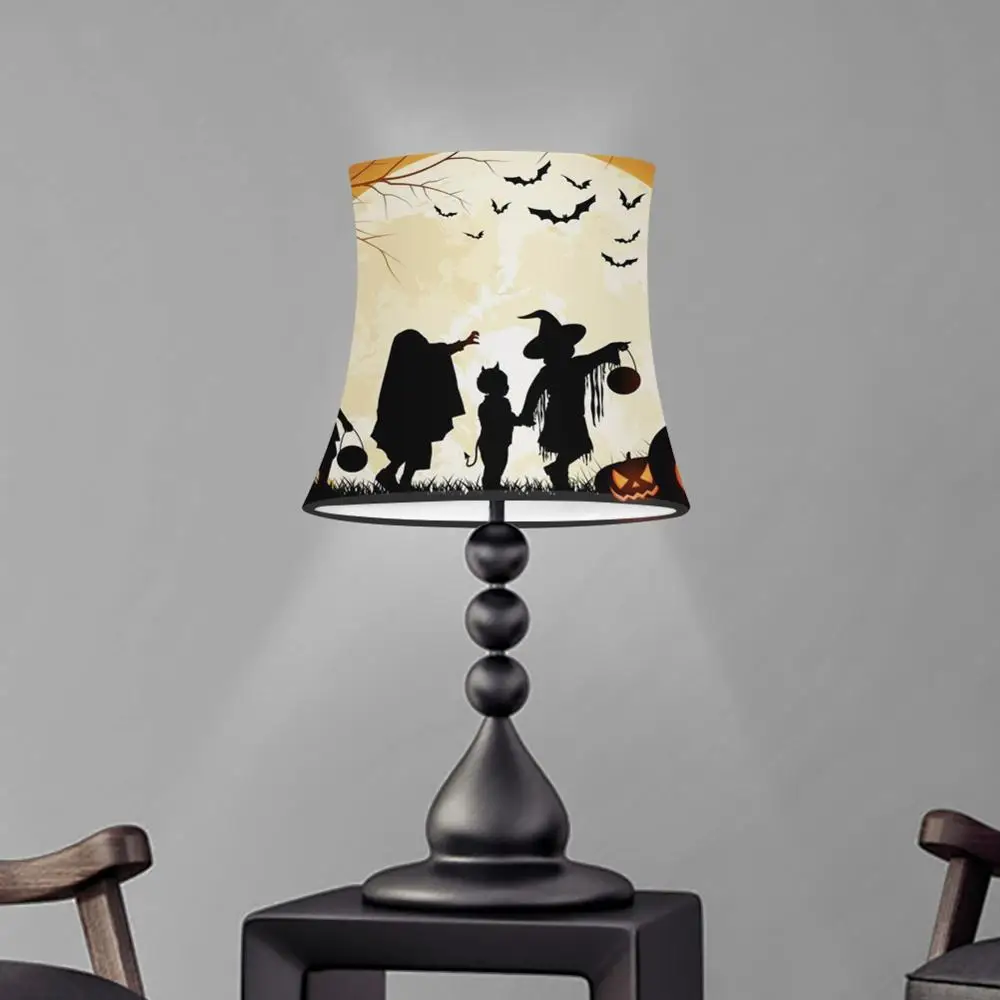 Happy Halloween Design Cloth European Style Lamp Shade for Table Lamp Crystal Candle Chandelier