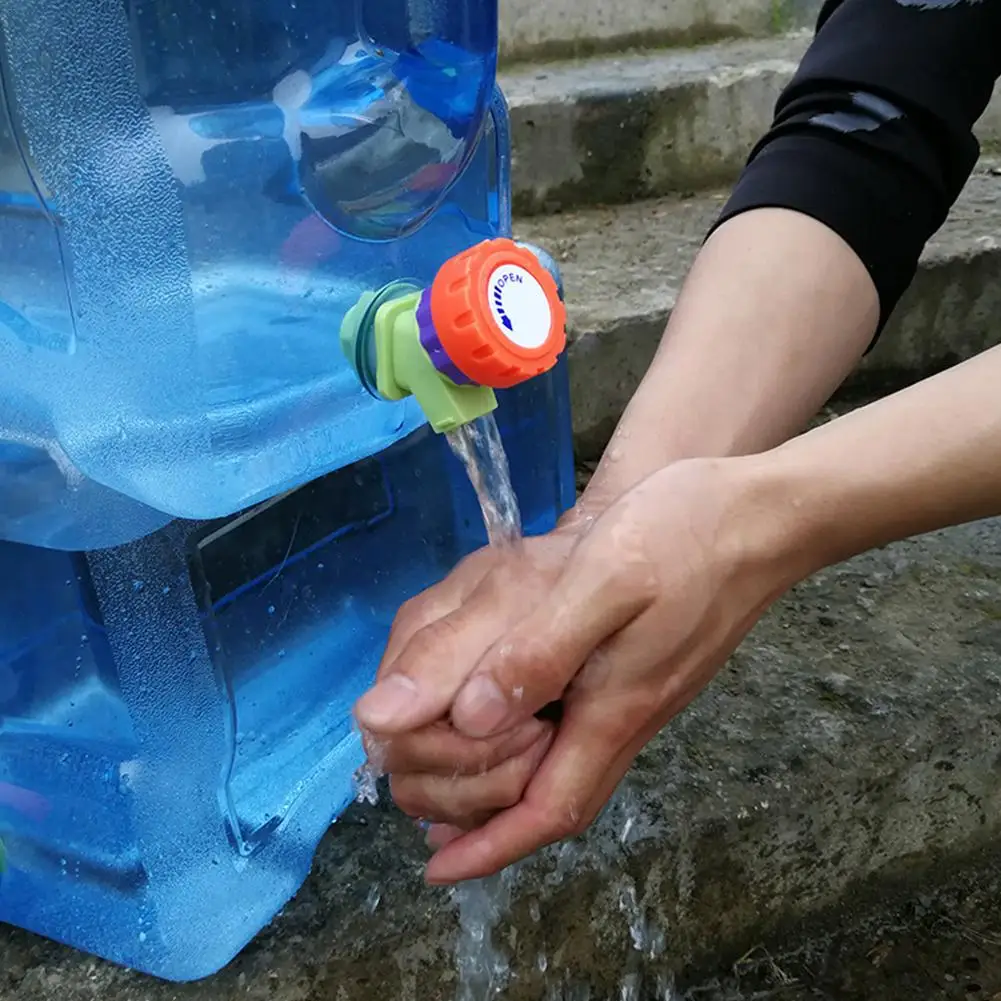 15L 20L Water Storage Container Pure Water Plastic Bucket For Home Outdoor Camping Travel Tour With Lid Faucet Mineral Barrel