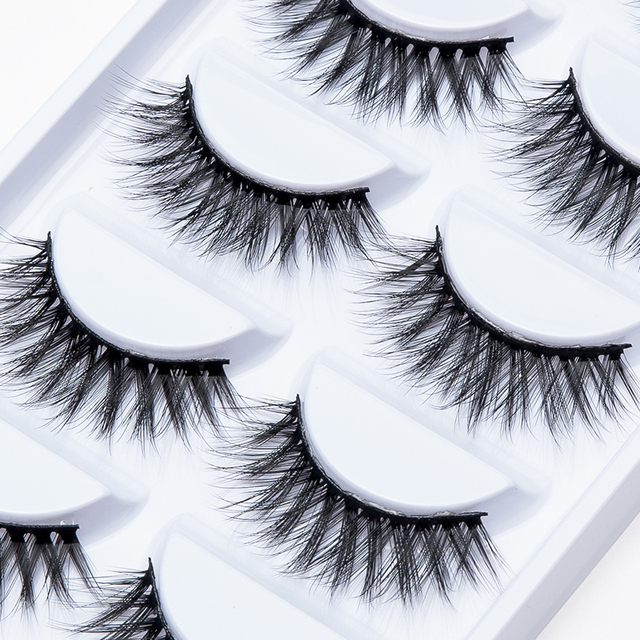 Makeup Thick Long Eye Lashes Handmade Mixed Mink False Eyelashes Dolls Handmade Soft Full Strip Lashes