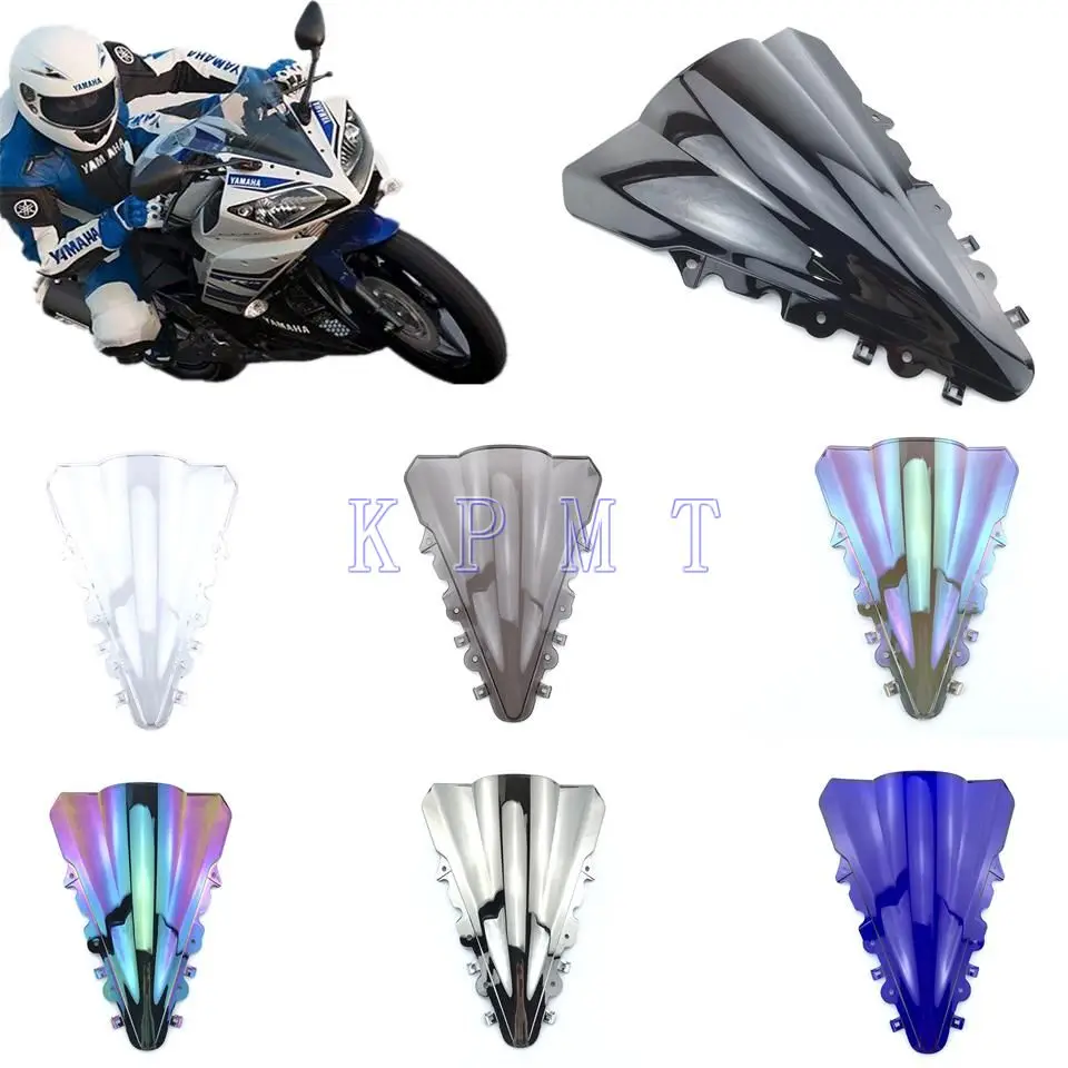 Для Yamaha YZF R15 R 15 2014 2015 2016 двойной пузырь мотоцикл ветровое стекло дефлектор 14 16| |