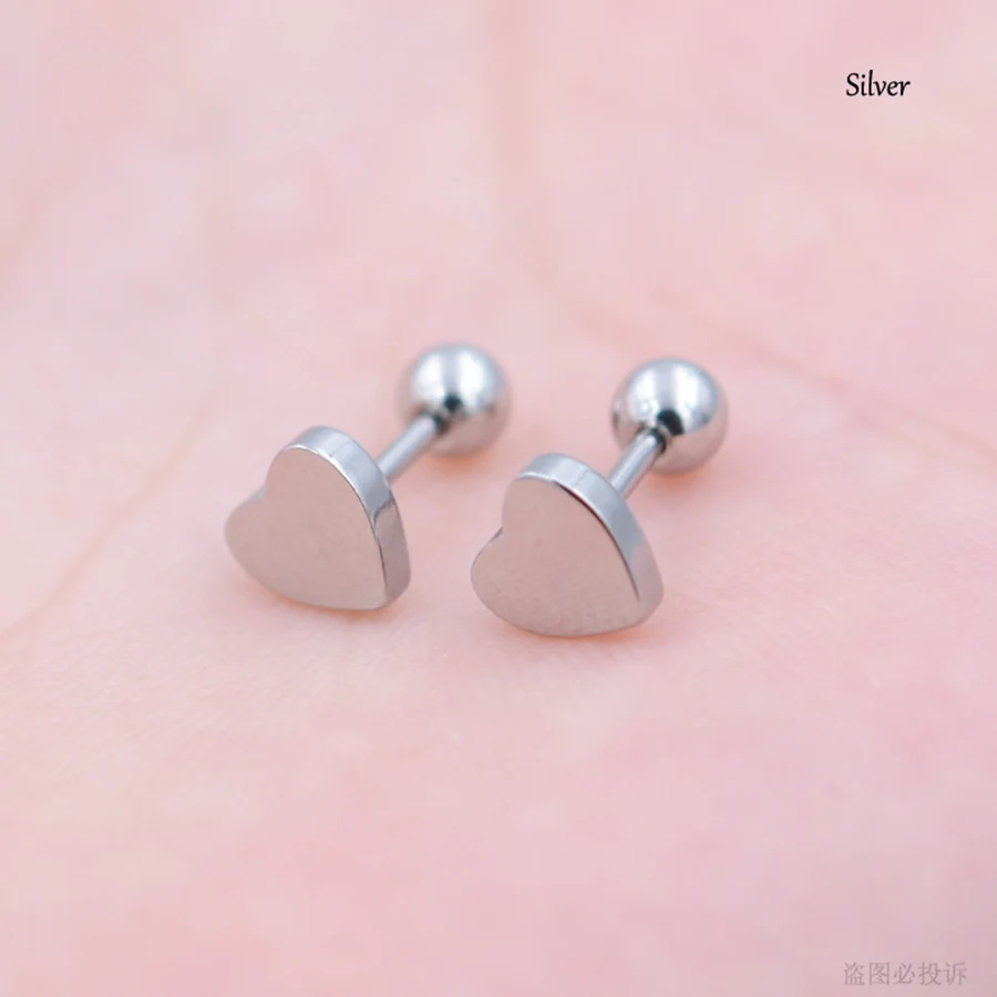 Starose 2pcs18G завод Лотос Луна Животное Собака уха ювелирные изделия серьги-гвоздики Спираль пирсинг для пупка пирсинга хрящей пирсинг серьги
