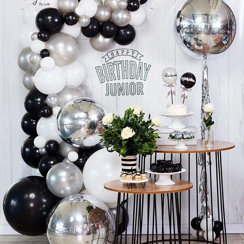 Star Billoons Sliver Party Ballon Decoracao Aniversario Decoration Anniversaire Adulte Artigos De Festa Hone Balloon Garland Aliexpress Home Garden