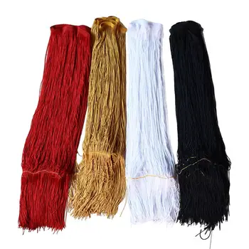 

Retail 2 yards/lot Width 50cm Red Gold Black Lace Tassel Fringe Trim DIY Latin Dress Garment Curtain Decoration Accessories
