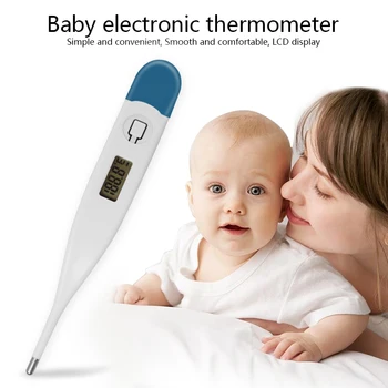 

1PCS Mercury-free Baby/Adult Oral And Body Surface Thermometer LCD Digital Health Thermometers Durable Safe And Waterproof