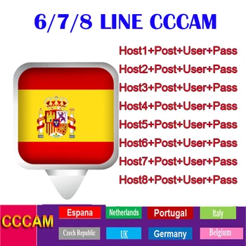 

Europe Receptor Cccams 6/8lines for one year spain used for DVB-S2 Ccams satellite receiver europe channels 8 lines
