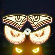 2 шт.,, модная мультяшная Светоотражающая наклейка для глаз, электронные велосипеды, Предупреждение ющие о безопасности, светоотражающие ленты, украшение автомобиля, Сделано с 3M