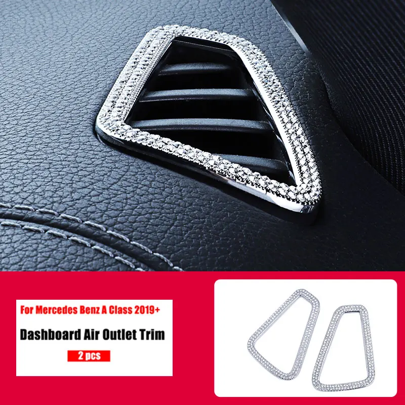 For Mercedes Benz A Class W177 2018 2019 2020 2021 A180 A200 A220 A250 A35 AMG Center Console Trim Diamond Cover Crystal Sticke
