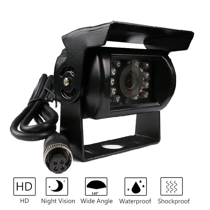 Бесплатная доставка! Бесплатная доставка абсолютно новый 4 Pin 800TVL CMOS IR ночное видение водостойкая автомобильная камера заднего вида для
