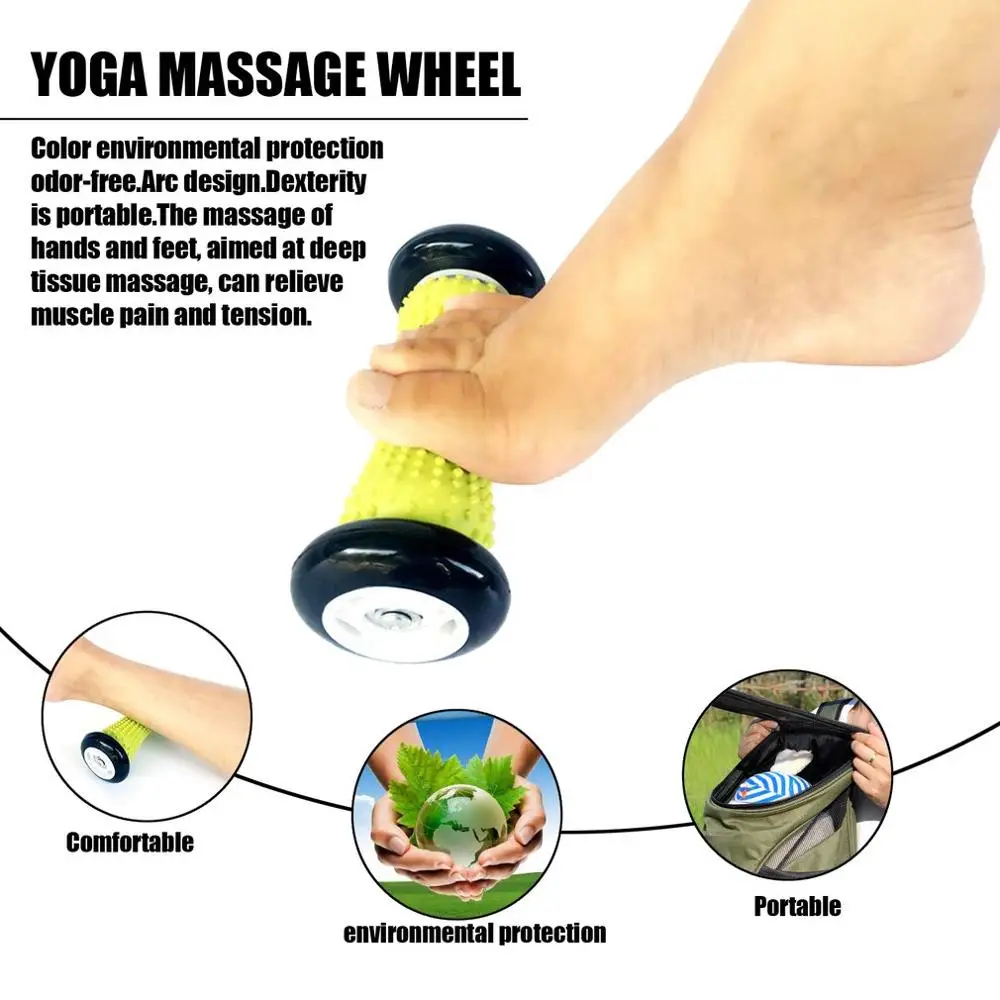 

1X Massage Roller Yoga Foot Hand Trigger Point Deep Tissue Physical Therapy For Plantar Fasciitis Heel Foot Arch Pain Relief