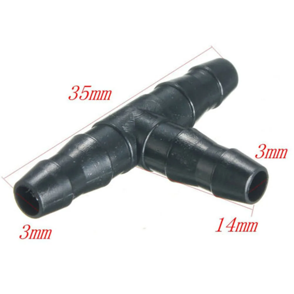 50PCS Plastic Barbed 3-Way TEE Connector For 4/7mm Tubing Watering Pipe Hose Couplings Micro Drip Irrigation Garden Tools Hot！ | Дом и сад