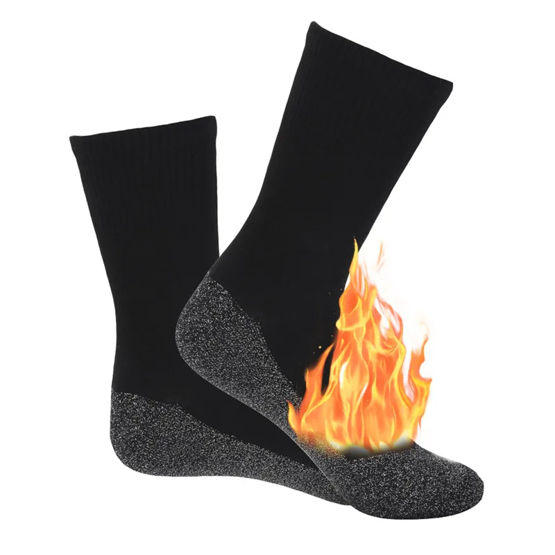 

2020 New 1 Pair Winter Outdoor 35 Degrees Warm Socks Aluminized Fiber Thermos Socks Mountain Skiing Thicken Comfort Socks