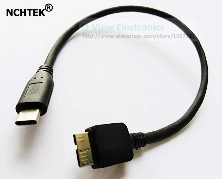 NCHTEK TYPE-C штекер к Micro USB 3,0 Мужской OTG кабель для передачи данных около 30 см/ /10 шт