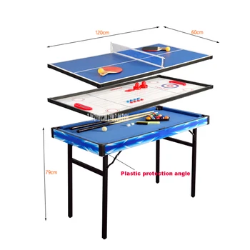 

TB-4808 Mini Multifunctional Children's Desktop wood Billiards Pool Table Sets Billiards Table Tennis Ice Hockey Shuffle Board