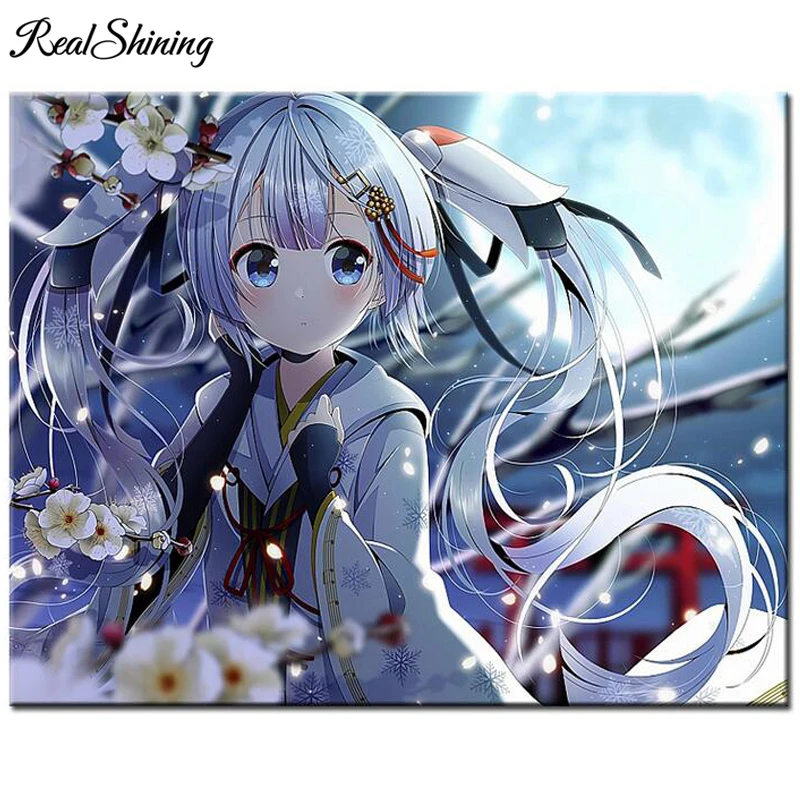 anime girl moon night 99