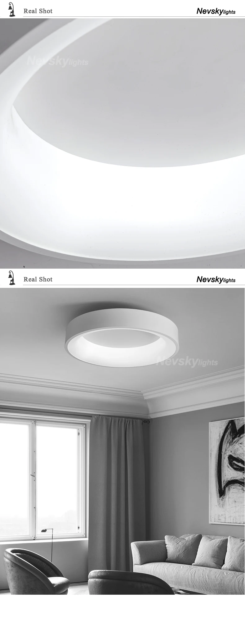 LED Ceiling Light Bedroom Modern Panel Lamp Lighting Fixture Living Room ceiling lamp Kitchen Surface Mount Flush Remote Control