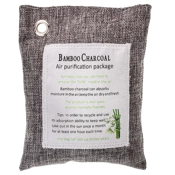 

Green Charcoal Odor Eliminator Bags (12-Pack) Activated Bamboo Charcoal Deodorizer Natural Freshener Removes Odor &Moisture Odor