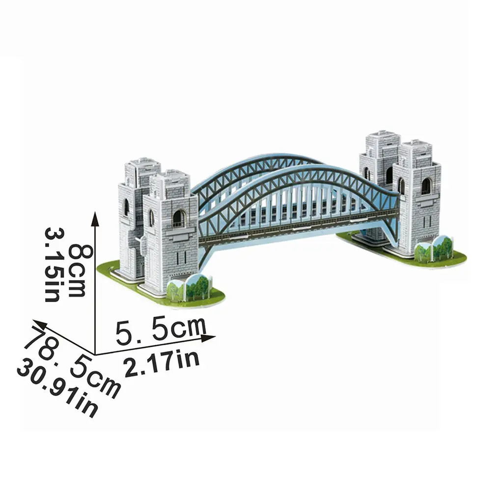 Мини Волшебный мир архитектура Эйфелева башня Статуя Свободы карты бумаги 3d головоломки строительные модели развивающие игрушки для детей