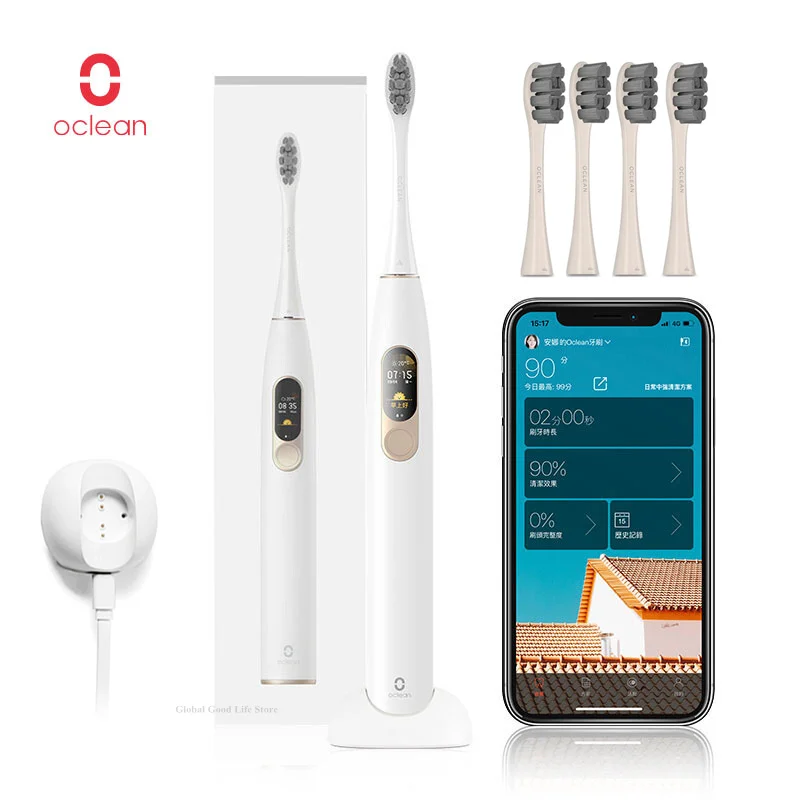 

In Stock Xiaomi Oclean X Sonic Electric Toothbrush Upgraded Adult Waterproof Ultrasonic Automatic Toothbrush USB Rechargeable