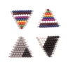 Montessori Math Counting Toy Plastic Golden Pearls Square Beads Colored Grey Black Beads with Wooden Tray Toys for Children Gift 3