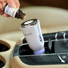 Ароматерапия автомобильный Ароматический диффузор автомобильный матовый распылитель с двойной мощностью USB и автомобильным зарядным устройством