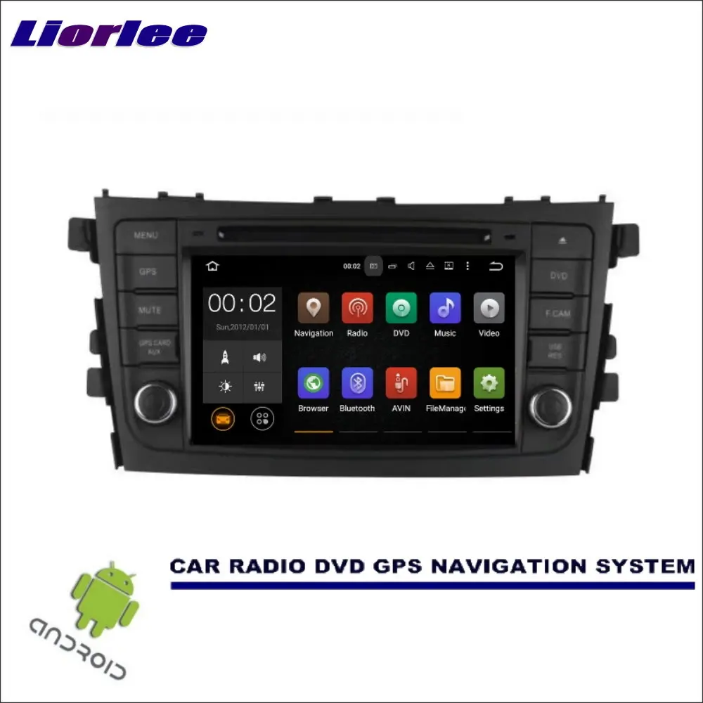 Автомобильная Мультимедийная навигационная система Liorlee для Suzuki SX4 2013 2017 CD DVD GPS