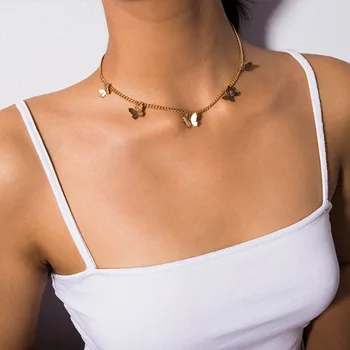 

necklace for women butterfly necklace women chain pendant