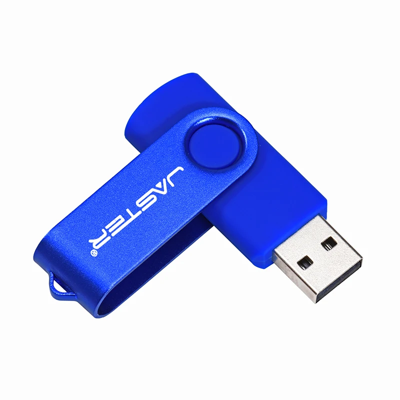 JASTER пластик USB2.0 ручка привода 360 ° вращающийся флэш-накопитель 4 ГБ 8 ГБ 16 ГБ 32 ГБ 64 Гб 128 ГБ Рождественский подарок - Цвет: Navy blue