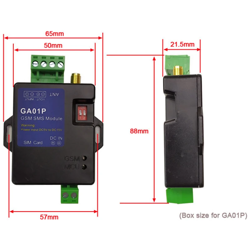 New GA01P Mini GSM Alarm Systems SMS Alarms Security System Rechargeable Battery for Power Failure Alert