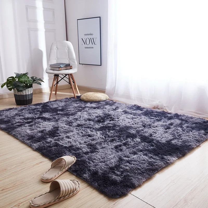 Motley Plush Fluffy Carpets For Living Room Soft Shaggy Rug Home Large Carpet Bedroom Sofa Hallway Corridor Rugs Floor Sofa Mat - Цвет: 4