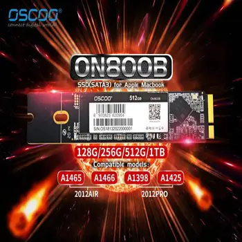 

Oscoo 3D TLC SSD SATA3 120GB 240 GB 500GB 1TB hard disk for Macbook 2012Air A1465 A1466 2012Pro A1398 A1425 Apple macbook SSD