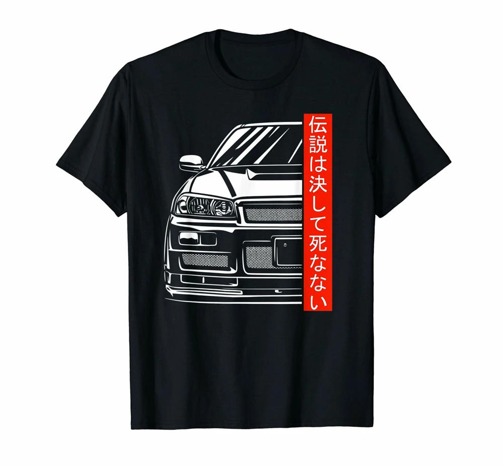 Automotive Jdm Legend Tuning Car T-Shirt 34 Japan Homme Customized Tee Shirt | Мужская одежда