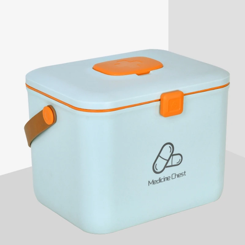 Kaufen Praktische First Aid Kit Medical Box Organizer Multi Schicht Erste Hilfe Notfall Desktop Kleinigkeiten Kosmetische Medizin Kit Kunststoff