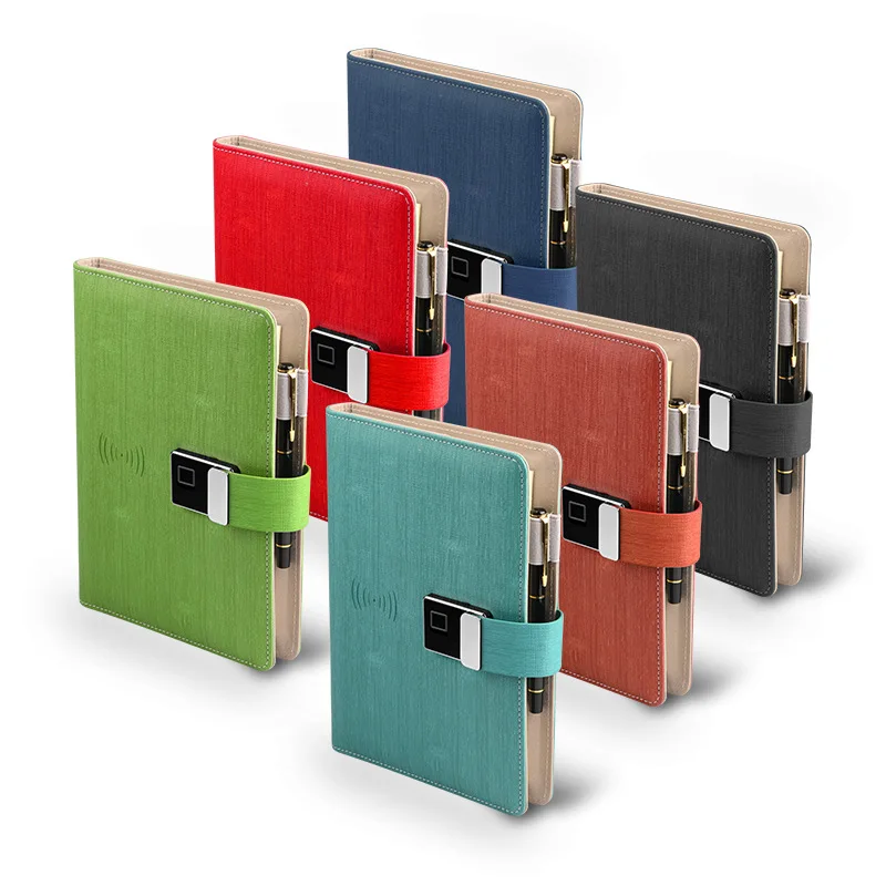 Gravação de Bloqueio de Impressão Bloco de Notas com Banco de Potência sem Fio Loose-leaf Bluetooth Alto-falante Digital Notebook Diário Inteligente 10000mah 16g Usb - Image 6