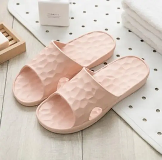 XIAOMI slippers Soft bottom anti-slip Bathroom Dustproof and lightweight comfortable colorful for couples home slippers - Цвет: Pink 37-38