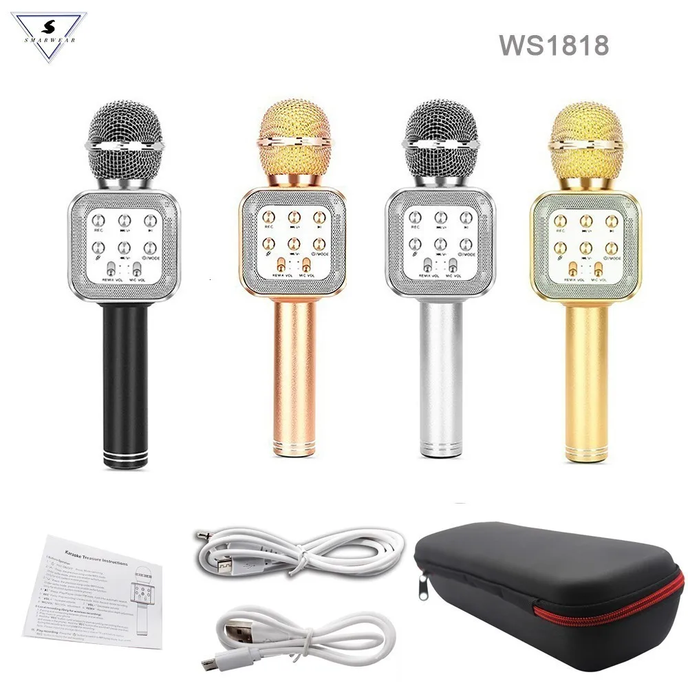 Random mic box Bluetooth караоке микрофон 3 в 1 Многофункциональный ручной беспроводной караоке машина для детей портативный микрофон динамик домашние Вечерние - Цвет: Random mic box