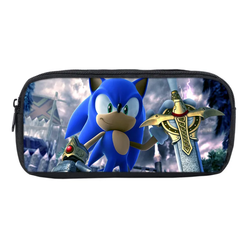 Sonic 3D Пенал для карандашей сумки ручек студенческие обучающая канцелярская